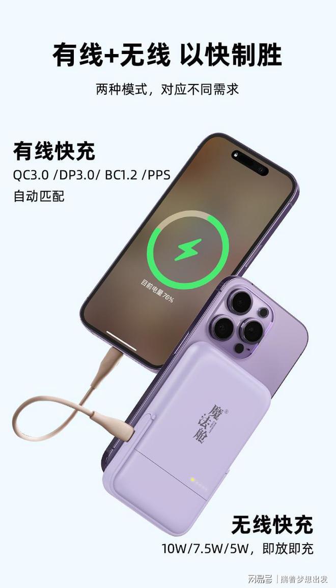 ！耳机无线充支架移动电源四合一轻松出门尊龙凯时app平台出行带一个我的魔法舱(图1)